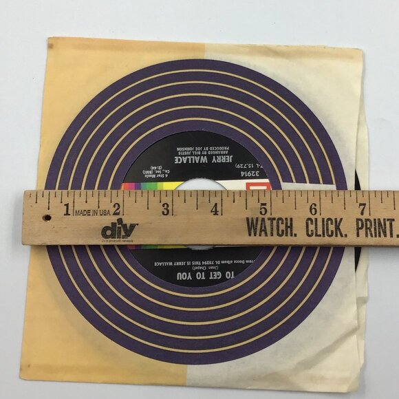 Jerry Wallace DECCA 45 RPM Vinyl Single – Time / To Get to You (1971) - Picture 5 of 5